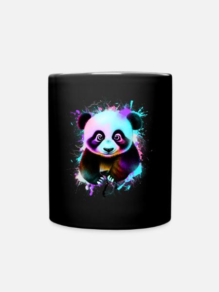 Panda - Full Colour Mug - black
