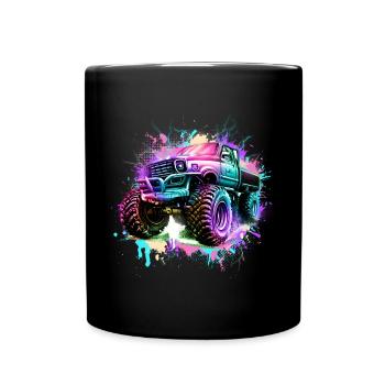 Monster truck - Full Colour Mug - black - Front