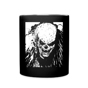 Horror Clown Spooky Halloween Horror Film Evil Cl - Tasse einfarbig - Schwarz - Vorne