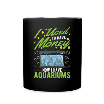 Aquarium Money Aquaristics Aquarist Aquarist - Full Colour Mug - black - Front