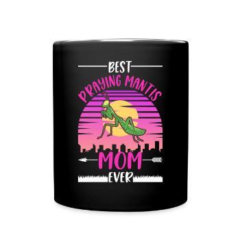 Beste Gottesanbeterin Mama - Tasse einfarbig - Schwarz - Vorne