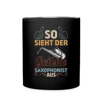 This Is What The Hottest Saxophonist Look Playing - Tasse einfarbig - Schwarz - Vorne