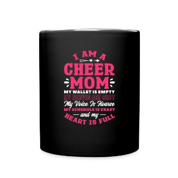 Cheerleader - Tasse einfarbig - Schwarz - Vorne
