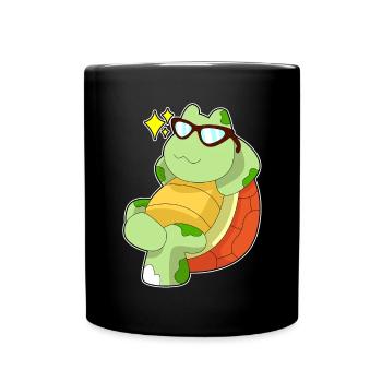Turtle Sunglasses - Full Colour Mug - black - Front