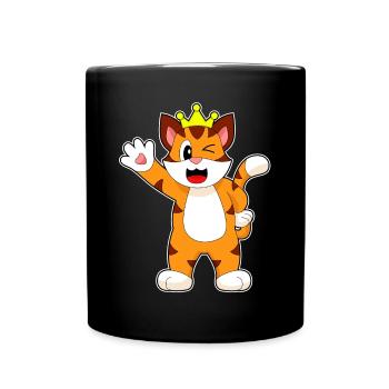 Couronne de Tigre - Mug uni - noir - Devant