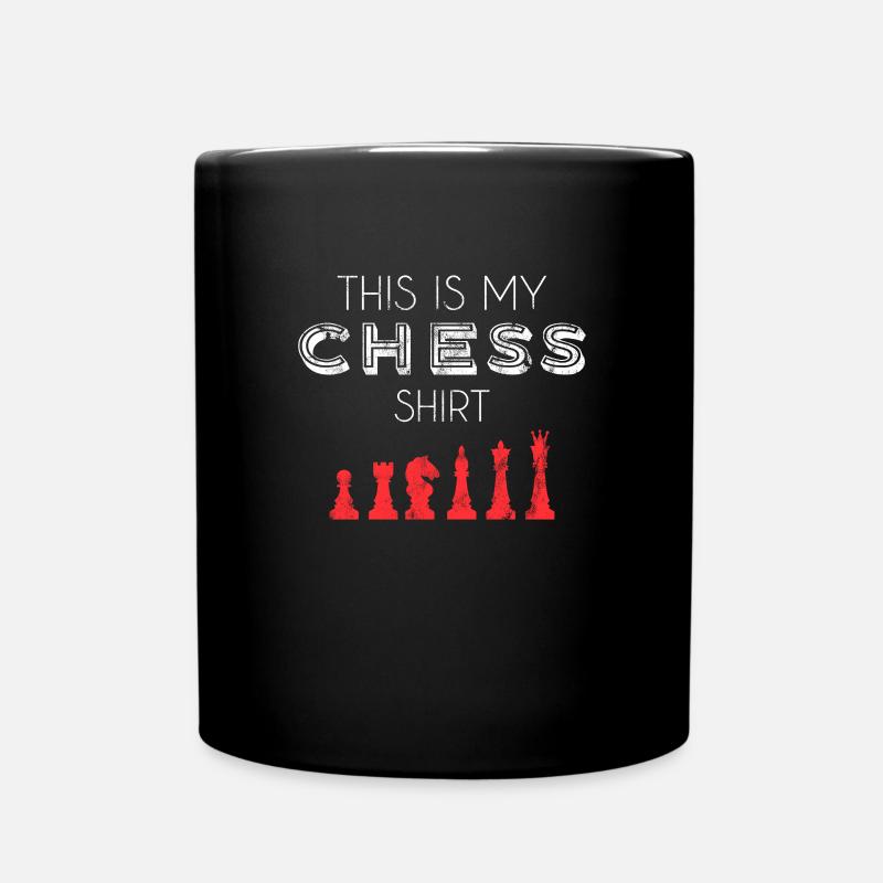 Chemise d’échecs - Mug uni - noir