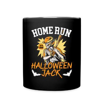 Baseball Halloween Trick Or Treat Baseball Player - Full Colour Mug - black - Front