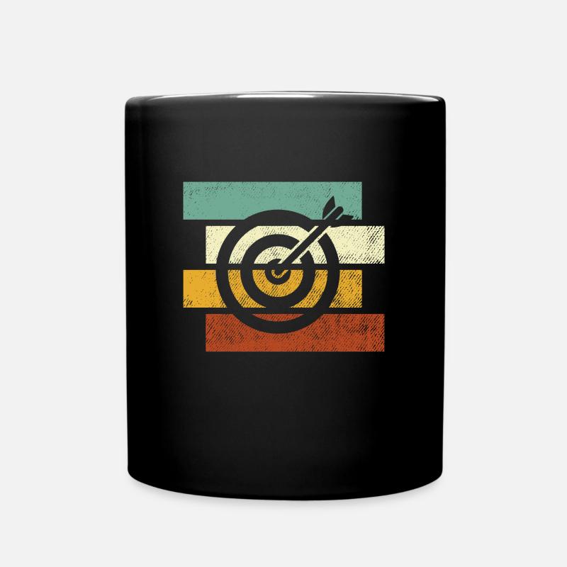 Darts Retro - Tasse einfarbig - Schwarz