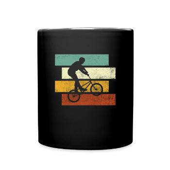 BMX retro - Tasse einfarbig - Schwarz - Vorne