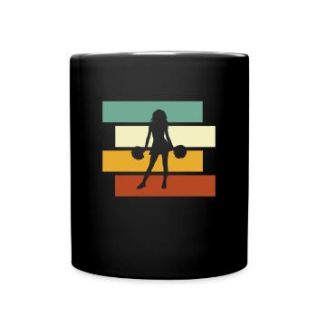 Cheerleading Rétro - Mug uni - noir - Devant
