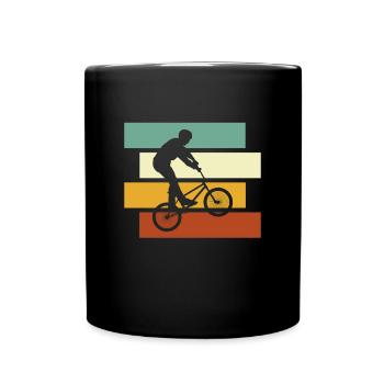 BMX retro - Tasse einfarbig - Schwarz - Vorne
