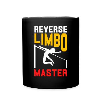 Stabhochsprung Stabhochspringer - Tasse einfarbig - Schwarz - Vorne