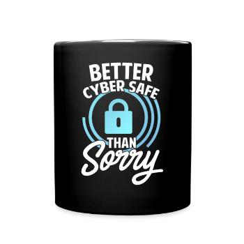 Cybersicherheit Hacking IT - Tasse einfarbig - Schwarz - Vorne