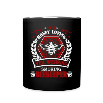 Beekeeper I'm A Honey Loving Beekeeper - Full Colour Mug - black - Front
