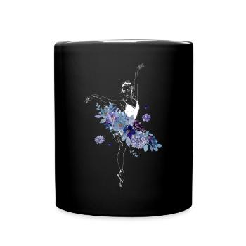Ballet Dancer Dance Girl Ballerina - Tasse einfarbig - Schwarz - Vorne