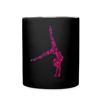 Rhythmische Sportgymnastik - Tasse einfarbig - Schwarz - Vorne