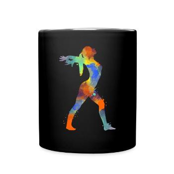 Gymnastik - Tasse einfarbig - Schwarz - Vorne