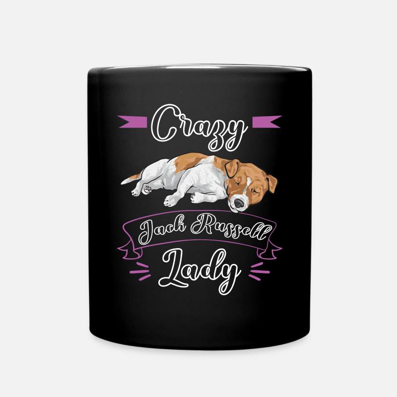 Jack Russell Terrier - Tasse einfarbig - Schwarz