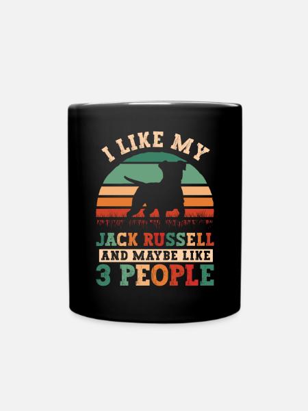 Jack Russell Terrier - Mug uni - noir