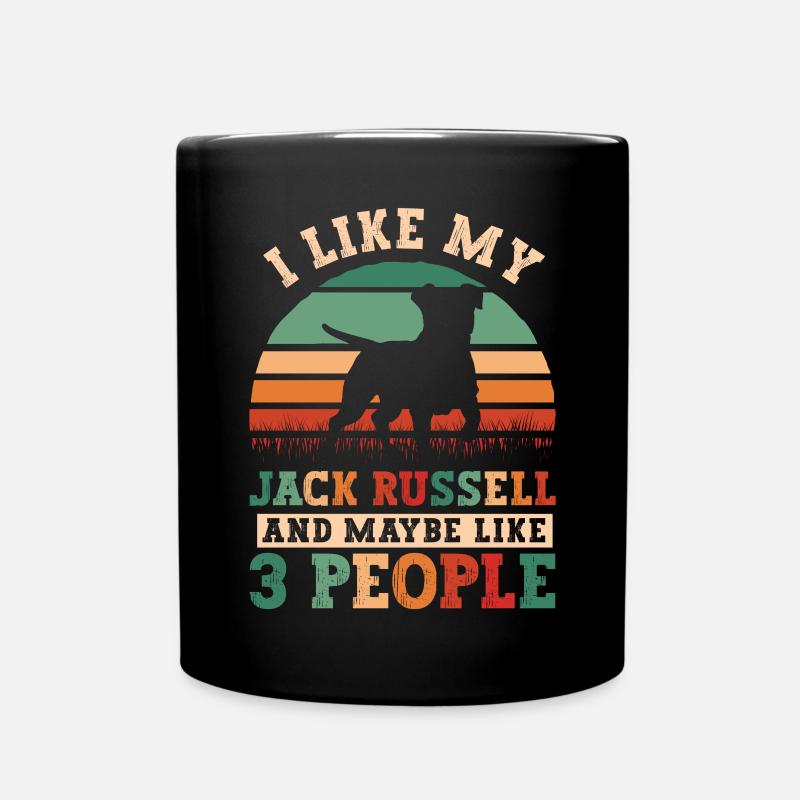 Jack Russell Terrier - Mug uni - noir