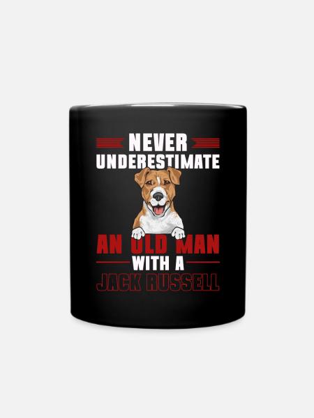 Jack Russell Terrier - Tasse einfarbig - Schwarz
