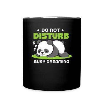 Don't disturb if you're dreaming - Full Colour Mug - black - Front