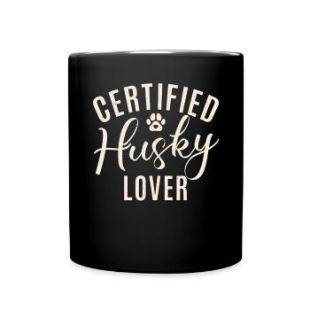 Cadeaux de chien Husky - Mug uni - noir - Devant