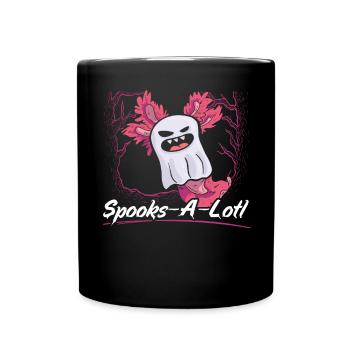 Axolotl Halloween Trick Or Treat Amphibian Axolotl - Mug uni - noir - Devant