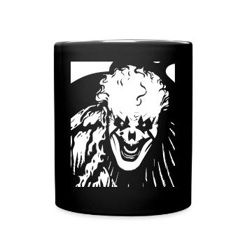 Horror Clown Spooky Halloween Horror Film Evil Cl - Full Colour Mug - black - Front