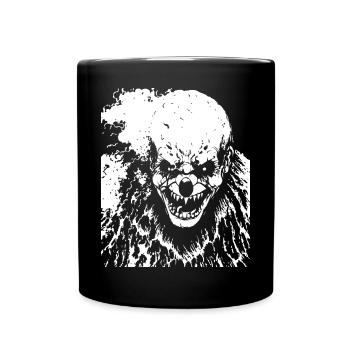 Horror Clown Spooky Halloween Horror Film Evil Cl - Tasse einfarbig - Schwarz - Vorne