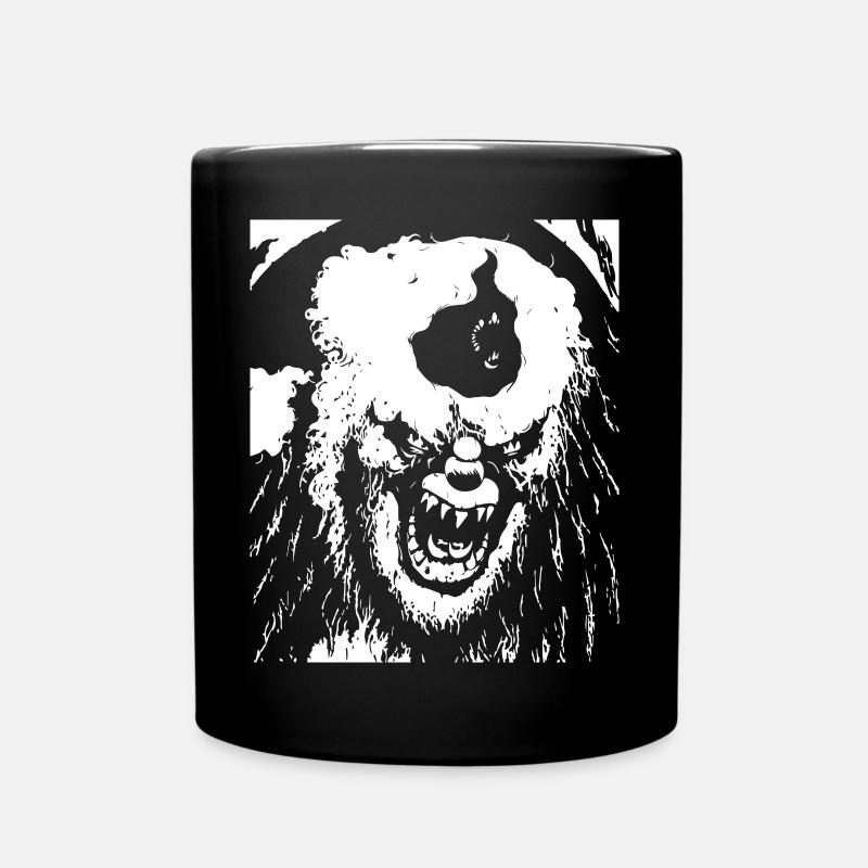 Horror Clown Spooky Halloween Horror Film Evil Cl - Full Colour Mug - black