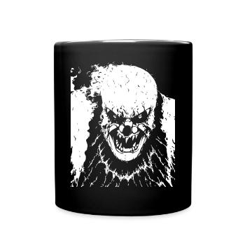 Horror Clown Spooky Halloween Horror Film Evil Cl - Tasse einfarbig - Schwarz - Vorne