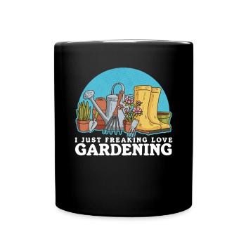Garden Gardening Home Gardener Gardener Gift - Full Colour Mug - black - Front