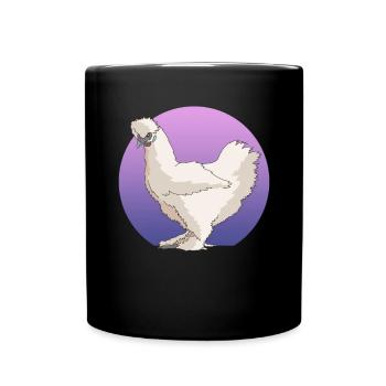 Silk Chicken Silkie Chicken Silk Chickens Cadeau - Mug uni - noir - Devant