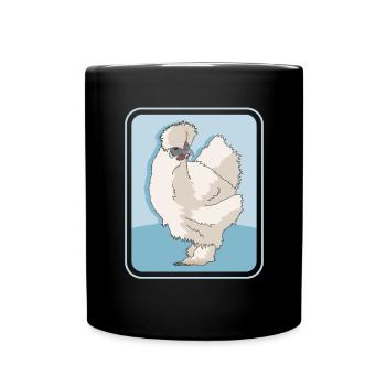 Silk Chicken Silk Chickens Silkie Chickens Cadeau - Mug uni - noir - Devant