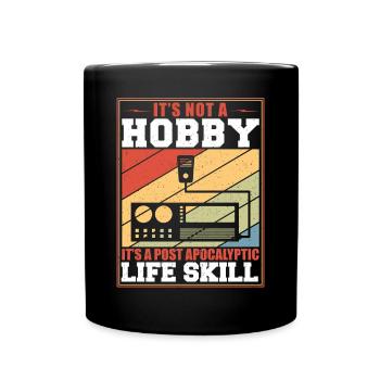 Retro Ham Radio It's Not A Hobby Signal Amateur Ra - Tasse einfarbig - Schwarz - Vorne