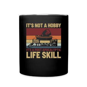 Ham Radio It's Not A Hobby Retro Antenna Radio Lov - Full Colour Mug - black - Front