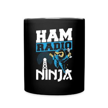 Radio Expert Antenna Signal Frequency Ham Radio Ni - Tasse einfarbig - Schwarz - Vorne
