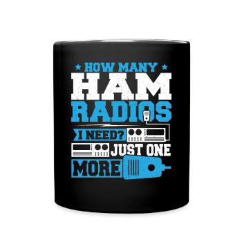 How Many Ham Radios I Need Frequency Radio Lover - Tasse einfarbig - Schwarz - Vorne