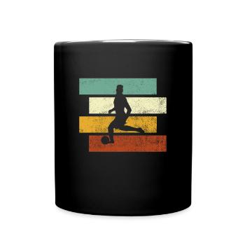 Football Rétro - Mug uni - noir - Devant