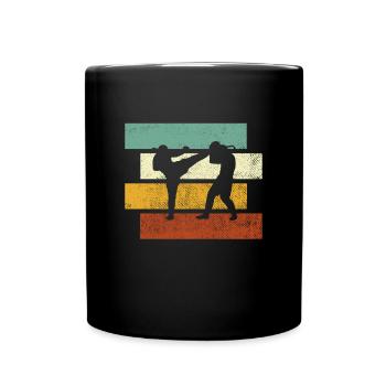 Martial Arts Retro - Full Colour Mug - black - Front