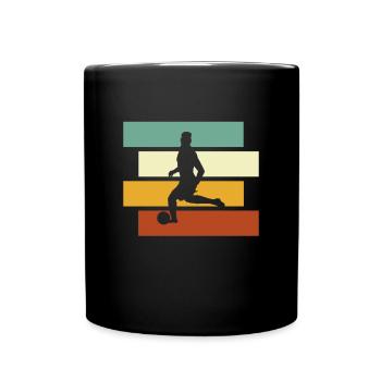 Football Rétro - Mug uni - noir - Devant