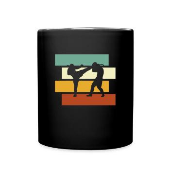 Martial Arts Retro - Full Colour Mug - black - Front
