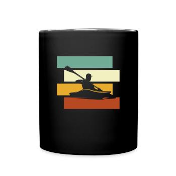 Canoe Retro - Full Colour Mug - black - Front