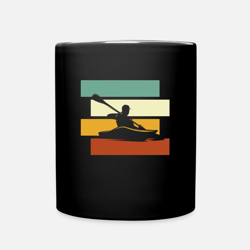 Kanu Retro - Tasse einfarbig - Schwarz