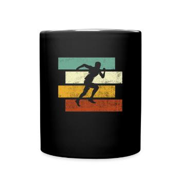 Jogging Rétro - Mug uni - noir - Devant
