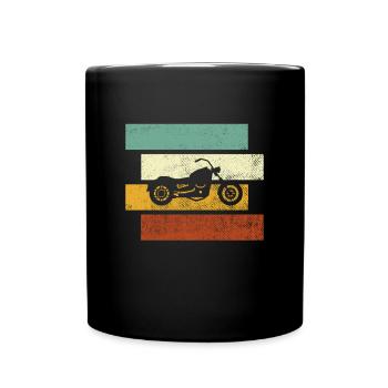 Moto Rétro - Mug uni - noir - Devant