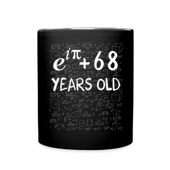 67. Geburtstag 67 Jahre Euler Identitäts-Mathe - Tasse einfarbig - Schwarz - Vorne