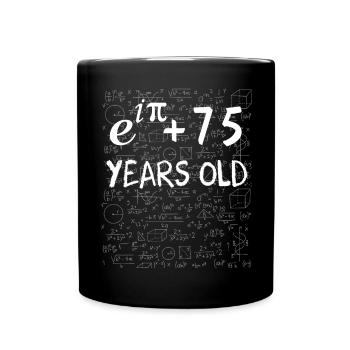 74. Geburtstag 74 Jahre Euler - Tasse einfarbig - Schwarz - Vorne