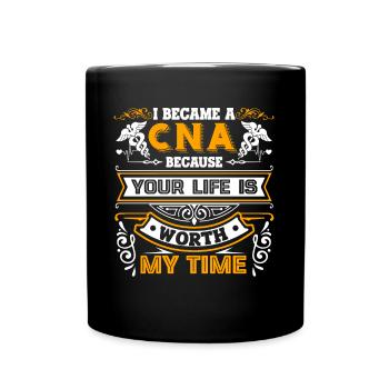CNA I Became A CNA - Full Colour Mug - black - Front